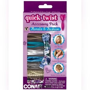 CONAIR QUICK TWIST FLORALS & FASHION ACCESSORY PACK